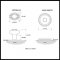 Product Specs for Emtek 8101 Victoria Knob with Rope Rosette
