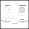 Product Specs for Emtek 8106 Ice White Knob with Lancaster Rosette