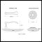 Product Specs for Emtek 8106 Wembley Lever with Lancaster Rosette