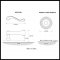 Product Specs for Emtek 8107 Rope Lever with Ribbon & Reed Rosette