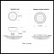 Product Specs for Emtek 8107 Waverly Knob with Ribbon & Reed Rosette