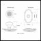 Product Specs for Emtek 8108 Belmont Knob with #8 Rosette