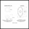 Product Specs for Emtek 8108 Diamond Crystal Knob with #8 Rosette