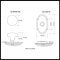 Product Specs for Emtek 8108 Ice White Knob with #8 Rosette