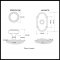 Product Specs for Emtek 8108 Norwich Knob with #8 Rosette