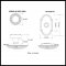 Product Specs for Emtek 8108 Ribbon & Reed Knob with #8 Rosette