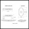 Product Specs for Emtek 8108 Ribbon & Reed Lever with #8 Rosette