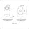 Product Specs for Emtek 8108 Victoria Knob with #8 Rosette