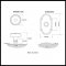 Product Specs for Emtek 8108 Waverly Knob with #8 Rosette
