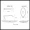 Product Specs for Emtek 8120 Wembley Lever with Oval Rosette