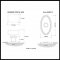 Product Specs for Emtek 8120 Windsor Crystal Knob with Oval Rosette