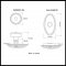 Product Specs for Emtek 8120 Waverly Knob with Oval Rosette