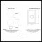 Product Specs for Emtek 8121 Bristol Knob with Rectangular Rosette