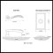 Product Specs for Emtek 8121 Elan Lever with Rectangular Rosette
