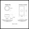 Product Specs for Emtek 8121 Norwich Knob with Rectangular Rosette