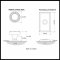 Product Specs for Emtek 8121 Ribbon & Reed Knob with Rectangular Rosette