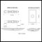Product Specs for Emtek 8121 Ribbon & Reed Lever with Rectangular Rosette