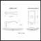 Product Specs for Emtek 8121 Wembley Lever with Rectangular Rosette