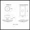 Product Specs for Emtek 8121 Waverly Knob with Rectangular Rosette