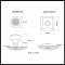 Product Specs for Emtek 8131 Belmont Knob with Quincy Rosette