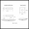 Product Specs for Emtek 8131 L-Square Faceted Lever with Quincy Rosette