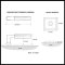 Product Specs for Emtek 8131 L-Square White Marble Lever with Quincy Rosette