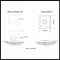 Product Specs for Emtek 8131 Lowell Crystal Knob with Quincy Rosette