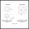 Product Specs for Emtek 8131 Melon Knob with Quincy Rosette