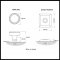Product Specs for Emtek 8131 Rope Knob with Quincy Rosette