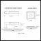 Product Specs for Emtek 8161 L-Square White Marble Lever with Wilshire Rosette