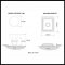 Product Specs for Emtek 8161 Lowell Crystal Knob with Wilshire Rosette