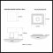 Product Specs for Emtek 8161 Modern Square Crystal Knob with Wilshire Rosette