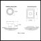 Product Specs for Emtek 8161 Ribbon & Reed Knob with Wilshire Rosette