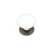 Actual Image of Emtek 86001 Ice White Porcelain Knob