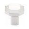 Emtek #86612 Hollywood Regency Collection, Riviera Square Cabinet Knob, Polished Nickel (US14) Finish
