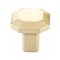Emtek #86612 Hollywood Regency Colection, Riviera Square Cabinet Knob, Satin Brass (US4) Finish