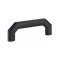 Emtek #86614 - *86620 Hollywood Regency Colection, Riviera Cabinet Pull, Flat Black (US19) Finish