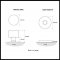 Product Specs for Emtek S10002 Stainless Steel Round Knob with Disk Rosette
