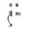 Franklin Entry Set in Pewter Finish
