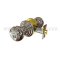 Emtek 5100W Keyed In Knob with Waverly Knob, Entry US14