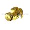 Emtek #8 Rosette with Providence Knob Entry Function in US3NL