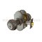 Emtek 5108RK Keyed In Knob with Rope Knob, Entry US15A