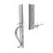 Jefferson Door Lock Set with Coventry Lever in Satin Nickel finish