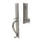 Jefferson Entry Set with Brass Egg Knob in Satin Nickel finish