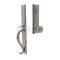 Jefferson Door Lock with Brass Norwich Knob in Satin Nickel finish