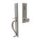 Jefferson Door Knobs Locks with Rope Brass Knob in Satin Nickel Finish