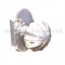 Emtek 8108 Melon Knob with #8 Rosette Polished Chrome