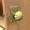 Application Image for Emtek 8121 Melon Knob with Rectangular Rosette