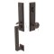 Wilshire Door Lock in Oil Rubbed Bronze Finish with Rope Brass Knob