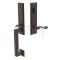 Wilshire Door Lock in Oil Rubbed Bronze Finish with  Rope Brass Lever